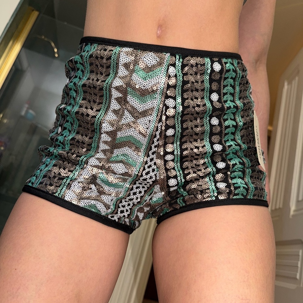 Forever 21 Sequin Patterned Shorts